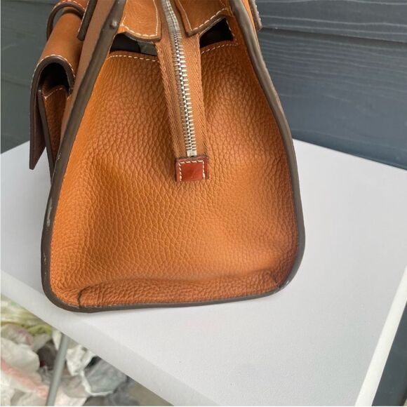 DOONEY & BOURKE British Tan Bag Florentine Cambridge Leather Tote Handbag - Picture 4 of 10